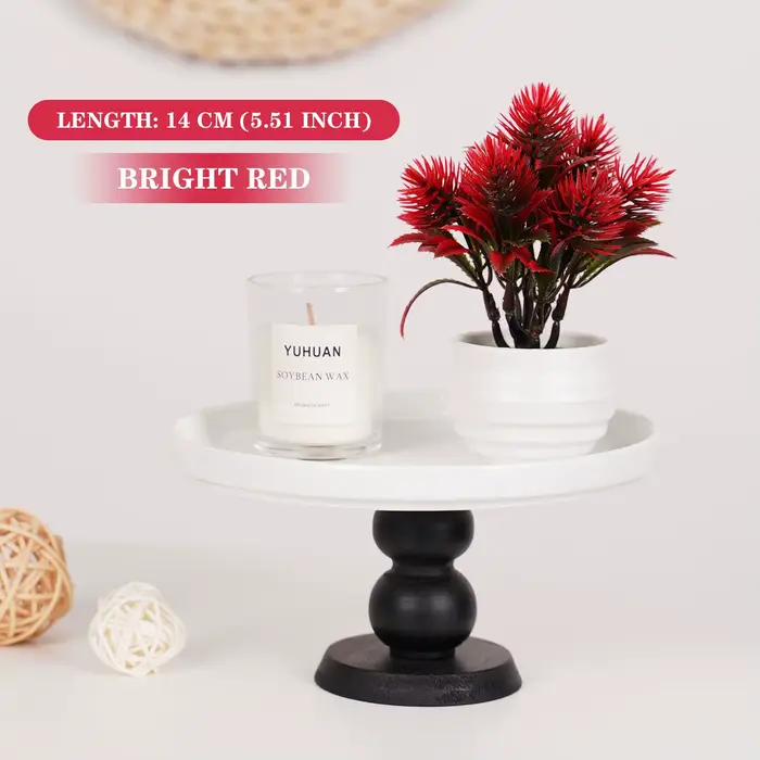 Mini plantes artificielles bonsaï, petites plantes en Pot de pomme de pin simulée, fausses fleurs, o