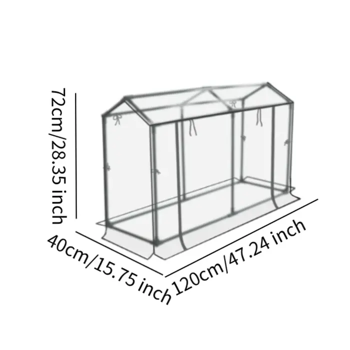 Tente transparente pour plantes, mini serre, jardin, pépinière, kit de maison verte portable, couver
