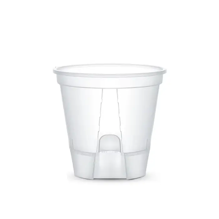 Pot de fleurs Transparent auto-arrosage avec réservoir, jardinière d'intérieur pour plantes, Pot d'o