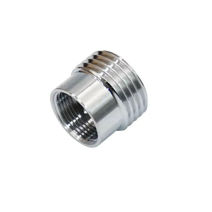 Coupleur de robinet d'eau en laiton argenté 1/2 "à M16 M18 M20 M22 M24 M28, connecteur fileté, racco