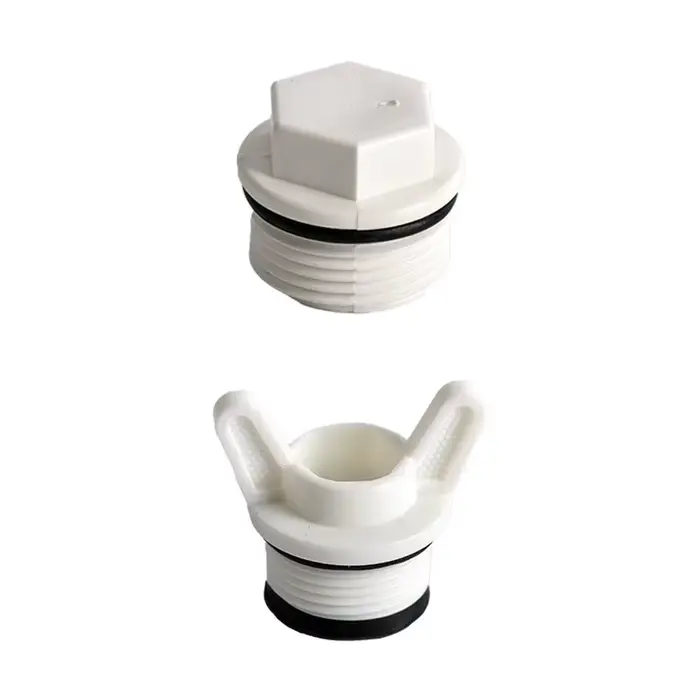 Bouchon de tuyau à filetage mâle en PVC, 1/2 "3/4" 1 '', embouts à Micro filetage, adaptateur d'aqua