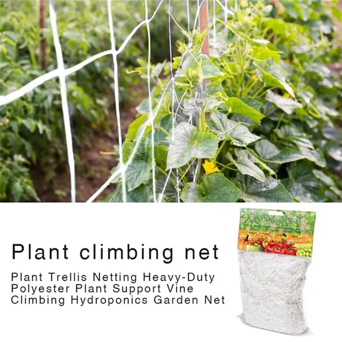 Filet en treillis pour plantes, support de plantes en polyester, escalade de vigne, accessoires de f