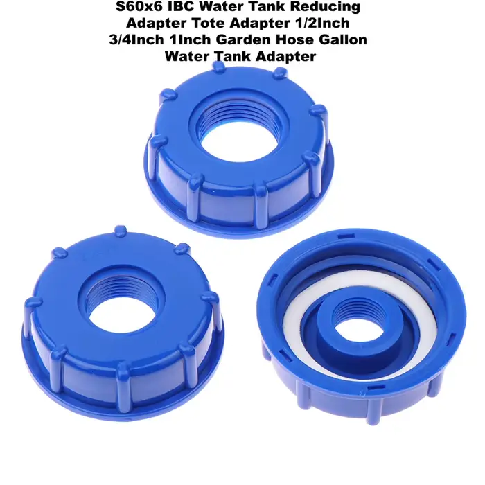 Adaptateur précieux pour conteneur IBC, vanne Schutz, filetage fin 62mm à 60mm, raccords à filetage 