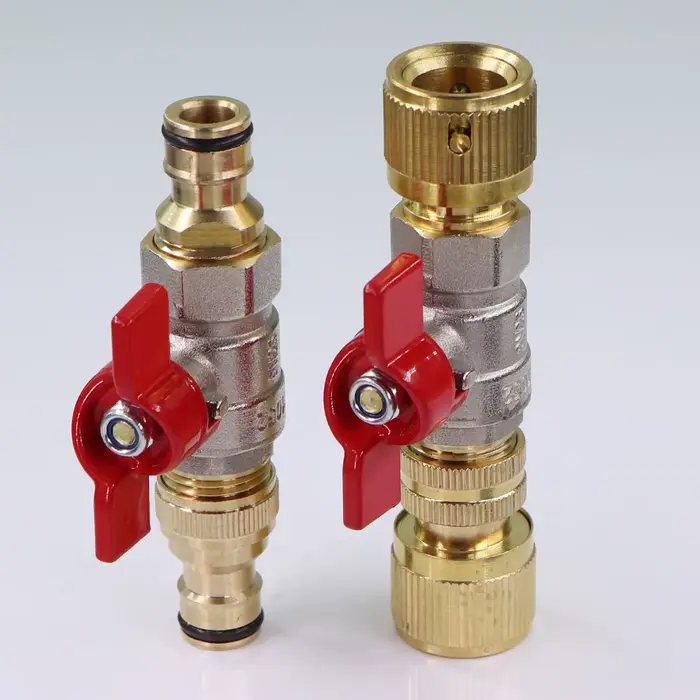 Adaptateur de tuyau de robinet à bille en laiton, connecteur rapide de sucette, rallonge de raccord 