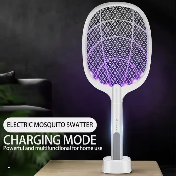 Lampe anti-moustique électrique pliable, Rechargeable par USB, raquette anti-moustiques, tapette à m