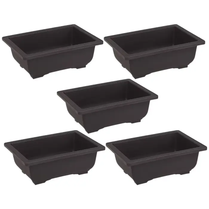Pots de fleurs décoratifs en plastique, 5 pièces, arbre à bonsaï de jardinage, Pots de plantation re