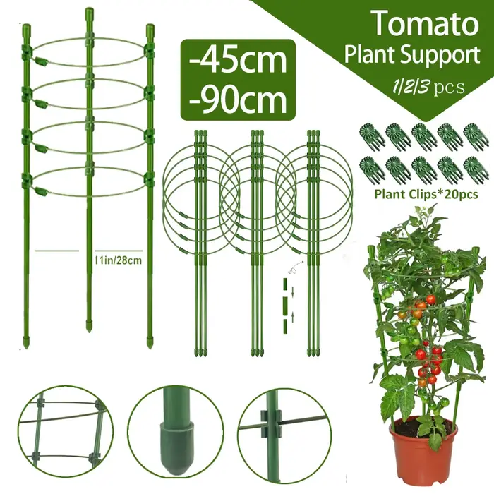 Cage à tomates réglable de 90cm, 36 pouces, Support pour plantes, treillis de concombre pour plantes