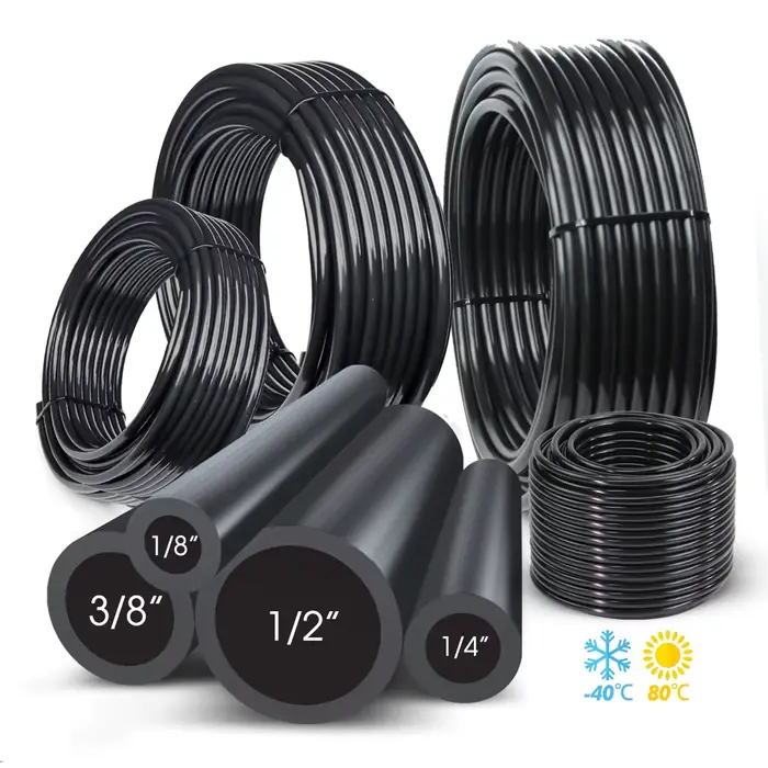 50-5m jardin 1/4 ''5/8mm 3/8" 1/2 ''PE tuyau gratuit bricolage jardinage système d'arrosage automatique poinçonnage