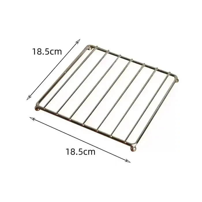 Tapis de Pot carré en métal, sous-verres, coussin d'isolation thermique pour bol, plat, Casserole, P