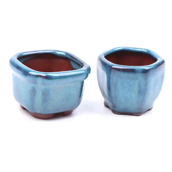 Mini pots de plantes avec trous, pot de fleurs bonsaï de style chinois, jardinière de jardin, artisa