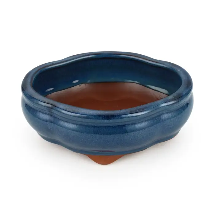 Pots à fleurs en céramique avec trou de drainage, pierre de grès violette, pots élégants pour plante