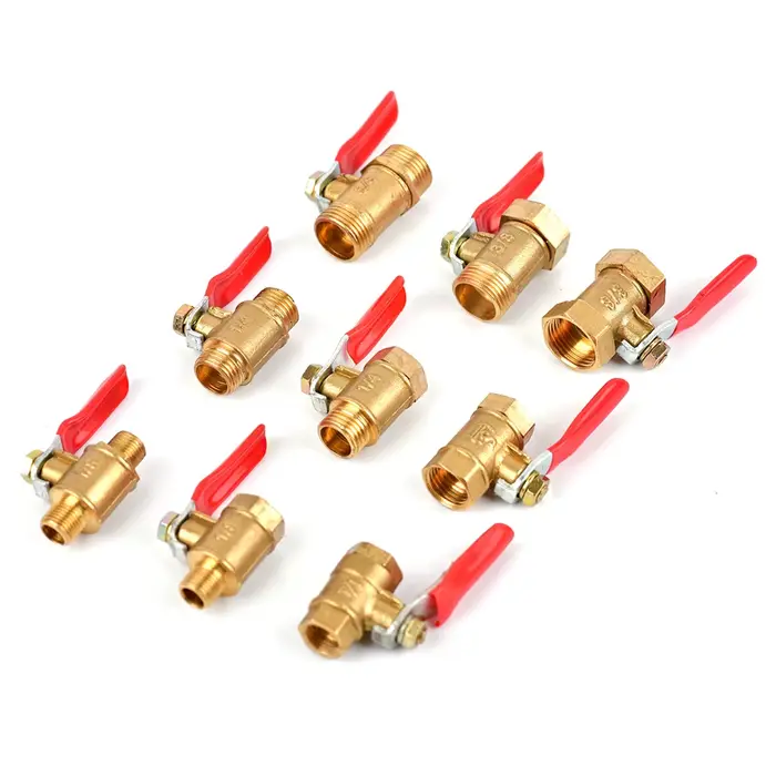 Petit robinet à bille en laiton 1/8 "1/4 en effet 3/8 en effet 1/2 filetage femelle/mâle, joint de a