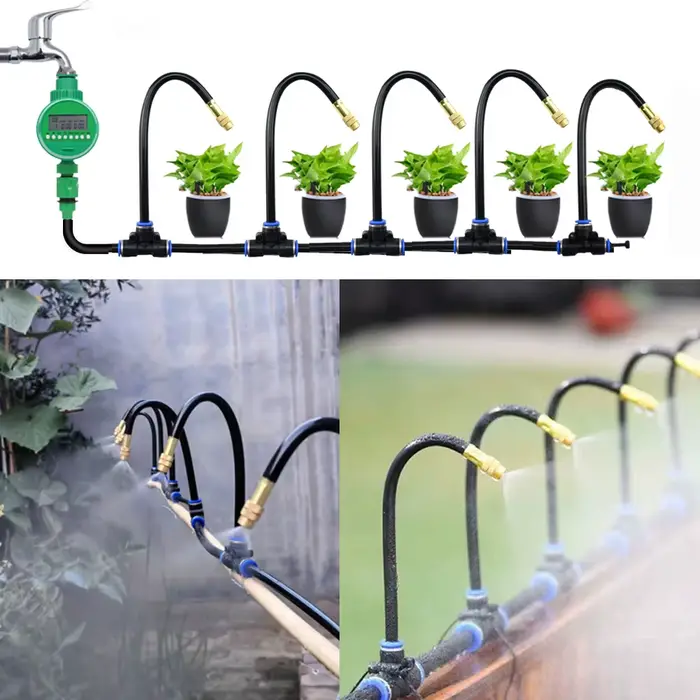 Kit de pulvérisation universel à flexion libre, bricolage, pour serre, jardin, fleurs, plantes, arro