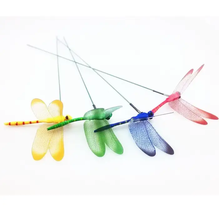 5/10/50pcs coloré 3D libellule jardinière libellule arrangement de fleurs libellule décor extérieur 
