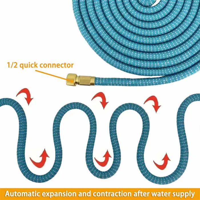 Tuyau d'arrosage extensible 25-125FT