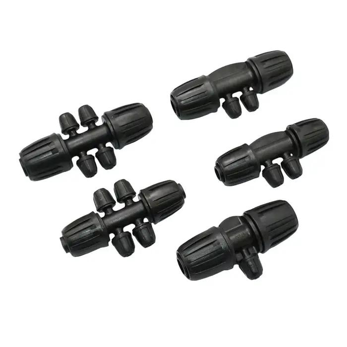 Connecteurs de tuyaux PE 16mm 20mm à 1/4 ", séparateur d'eau 1/2/4 voies, écrou de blocage 1/2 3/4 à