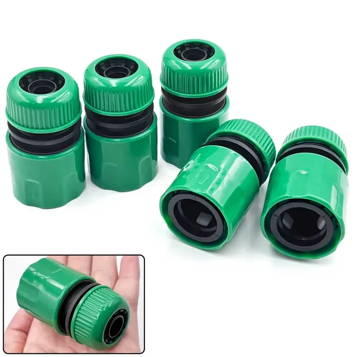 Joint de tuyau 1/2 ", connecteur à raccord rapide pour l'irrigation du jardin, lavage de voiture en 