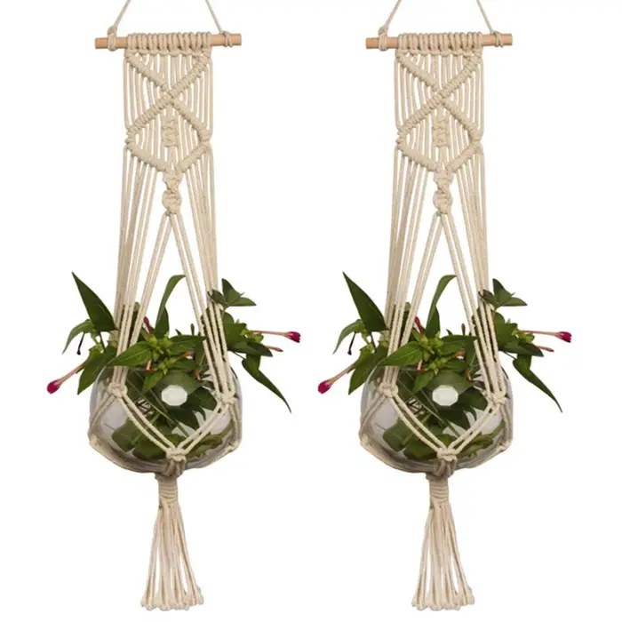 Porte-plante Sonramé fait à la main, cintre pour pot de fleur, décoration murale, cour et jardin