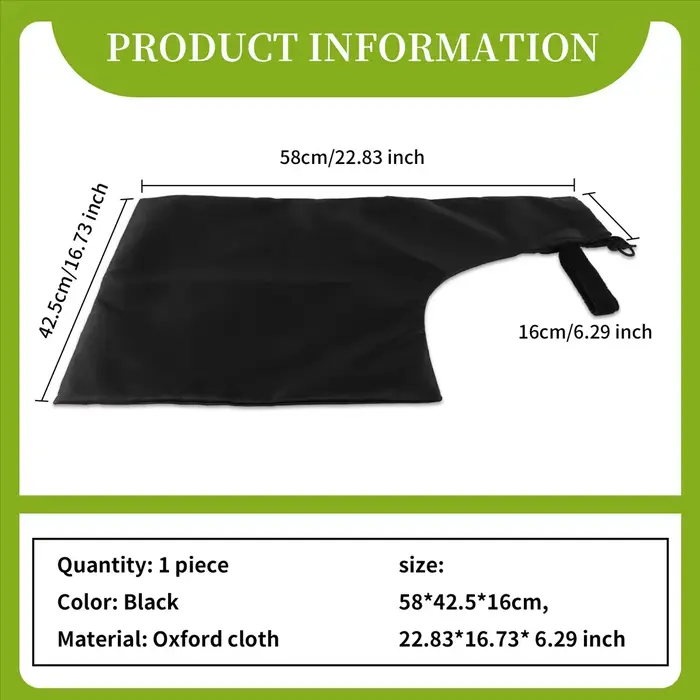 Delicious-souffleur de feuilles sac sous vide accessoires d'outils de jardin pour broyeur de pelouse
