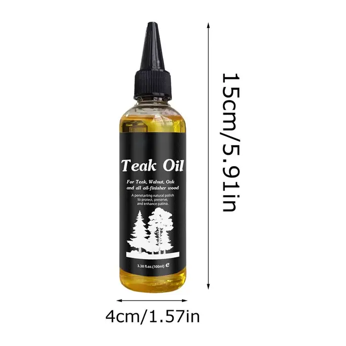 Huile de teck pour finition bois 100ml, polisseur et revitalisant pour meubles en bois dur, non gras