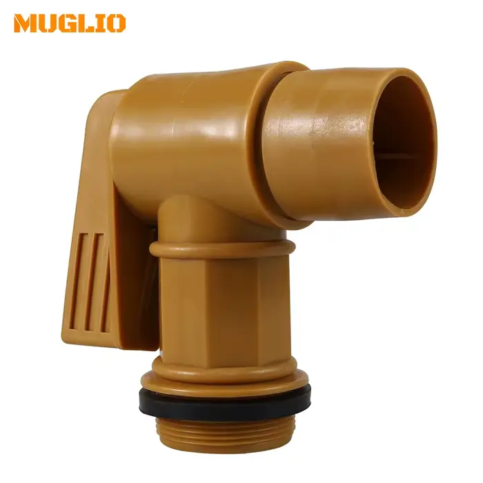 MUGLIO-Robinet de baril en plastique avec joint EPDM, robinet de baril de rechange blanc, tambour de