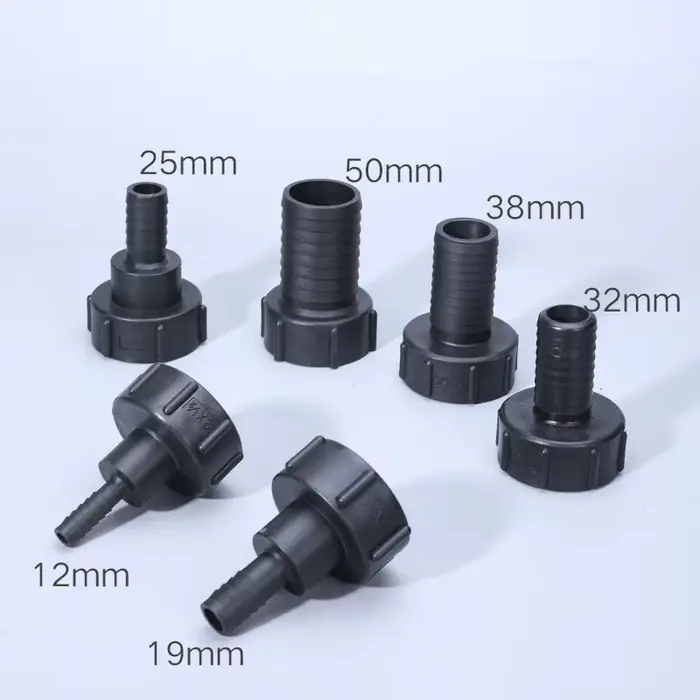 Adaptateur de réservoir IBC à filetage 1/2'', 3/4'', 1'', 2 pouces, connecteur de robinet en plastiq