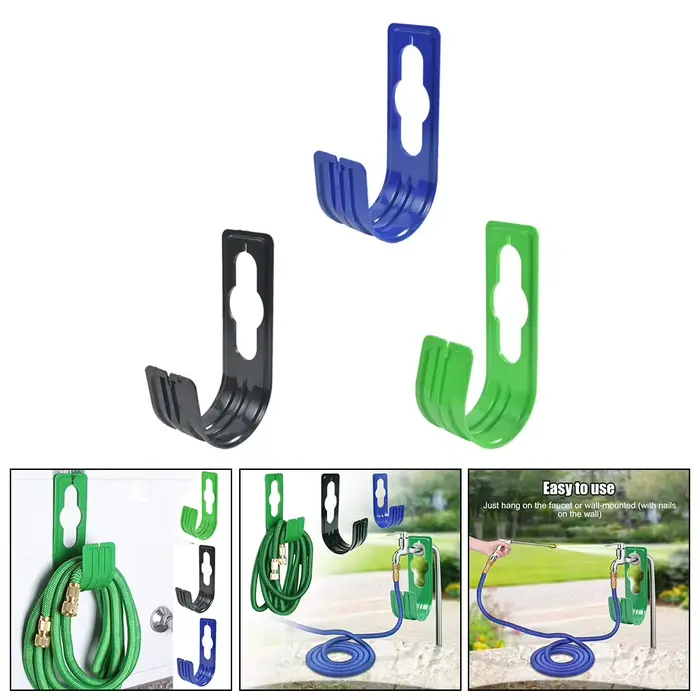 Organisateur de tuyau d'arrosage de robinet mural de jardin, 1 pièce, Support de bobine de tuyau d'e