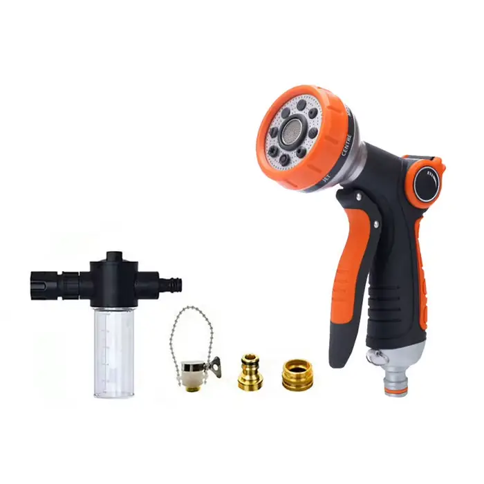 Pistolet d'arrosage pour tuyau d'arrosage de jardin, buse réglable, pistolet à eau pour l'irrigation