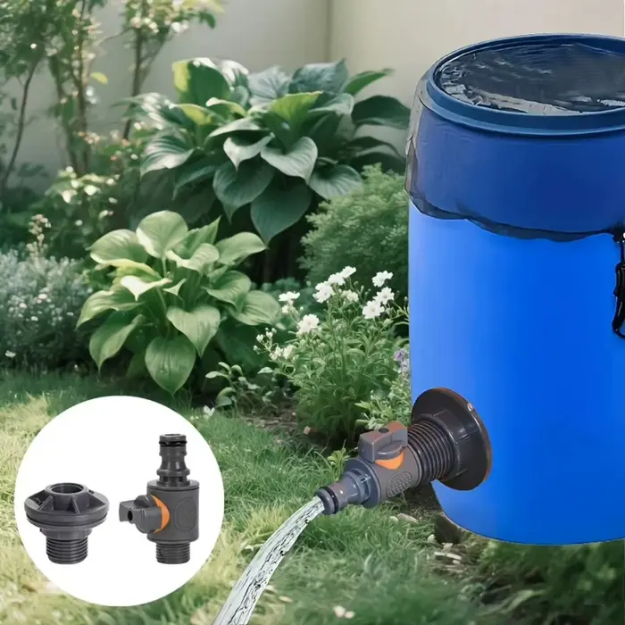 Connecteur de réservoir d'eau en PVC avec ruban adhésif 3/4, raccord rapide, vanne droite, outils de