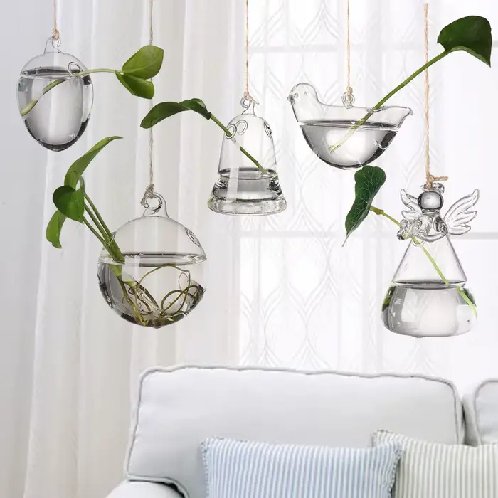 Vase à Boules de Verre pour Jardin Créatif