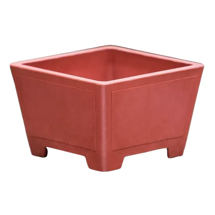 Pot de fleurs créatif en plastique épais et coloré, imitation argile violette, durable, pour plantes
