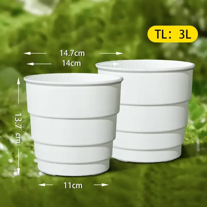 Pot de fleurs en meshpot pour plantes domestiques, jardinière avec trous d'air, pot de plantes en pl