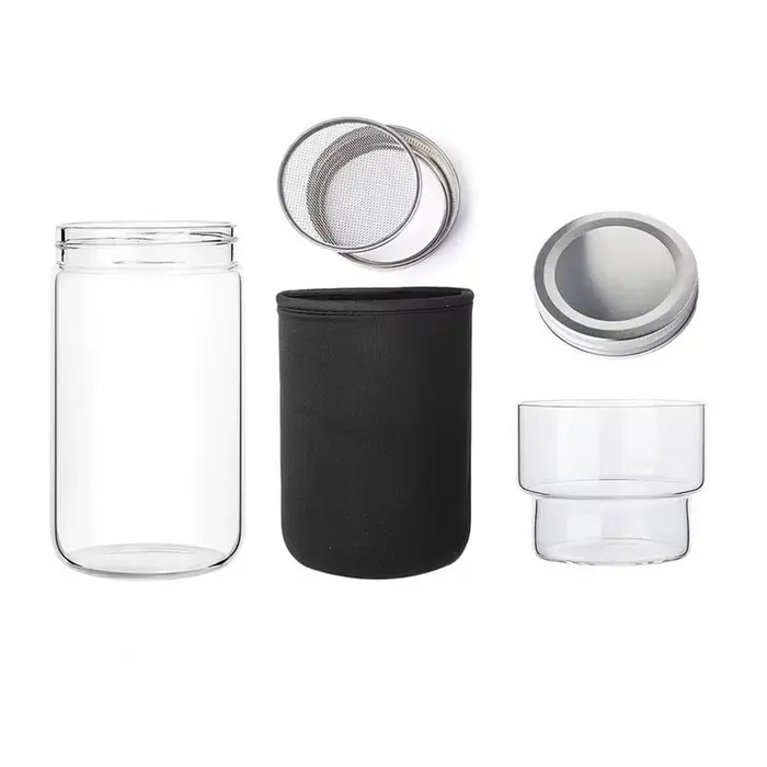 Kit de germination, ensemble de bocaux à germination empilables avec couvercle, kit de culture de po