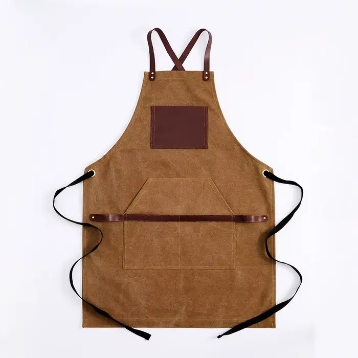 Support de Logo personnalisé pour le jardinage, le barbier, travail Vintage, tablier haut de gamme p