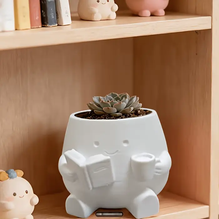 Pots de fleurs imprimés en 3D 4-en-1 : organisateur de stylos également. Parfait pour les plantes su