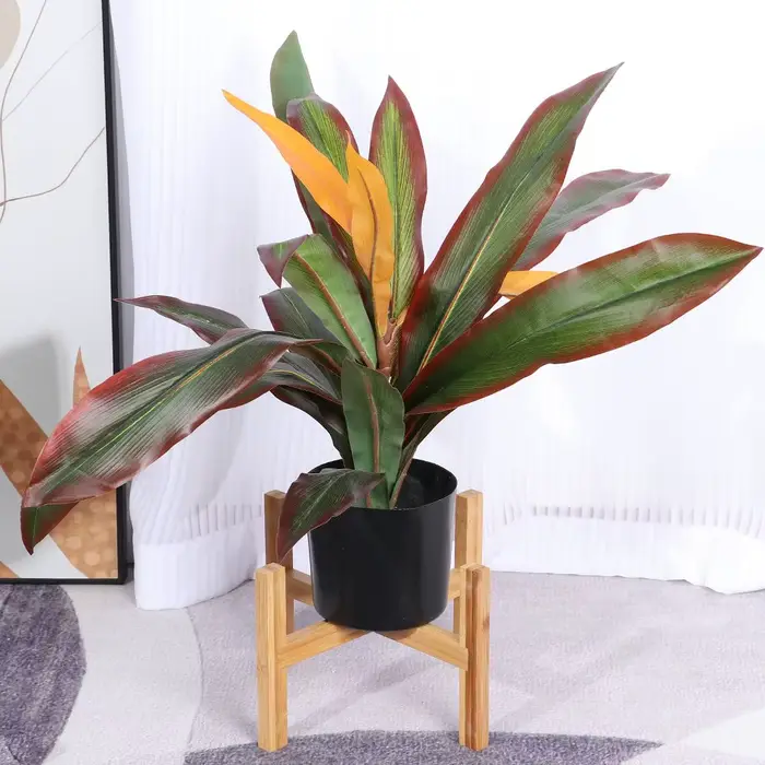 Support de pot de fleurs en bois pour intérieur et extérieur