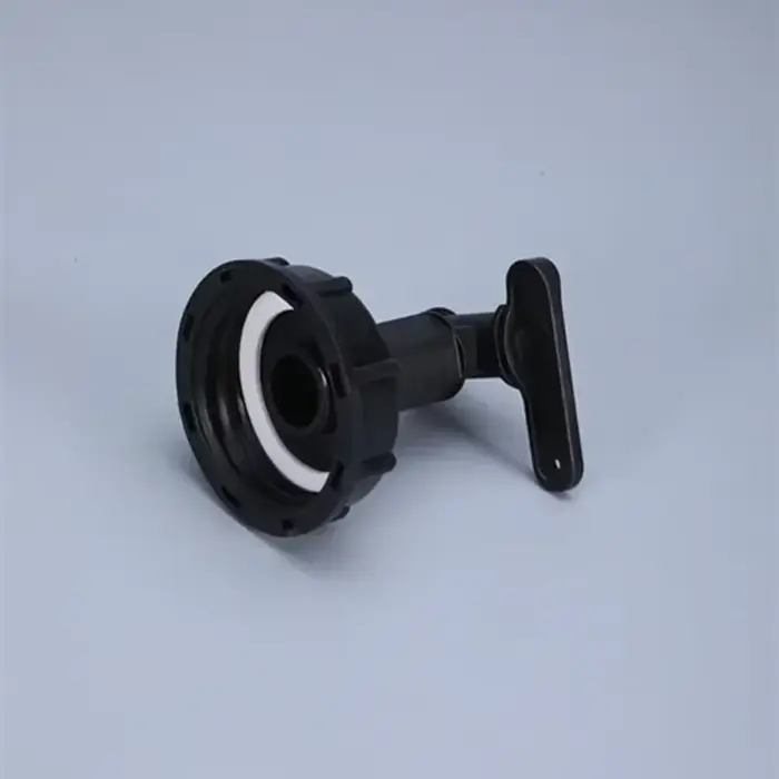 Robinet IBC en plastique précieux, filetage S60 x 6, 1/2 pouces, adaptateur 15mm, connexion de tuyau