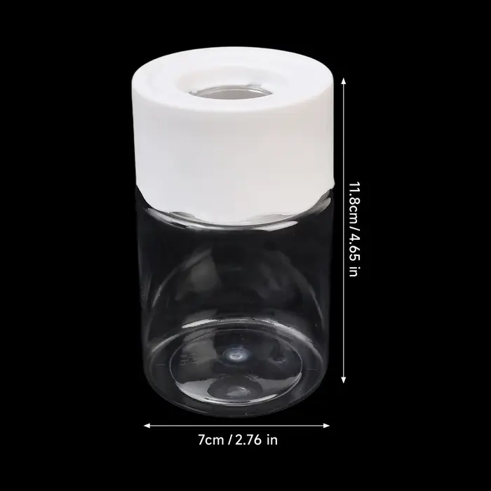 Mini pots de fleurs hydroponiques en PET transparents, ronds, sans terre, pour plantes hydroponiques