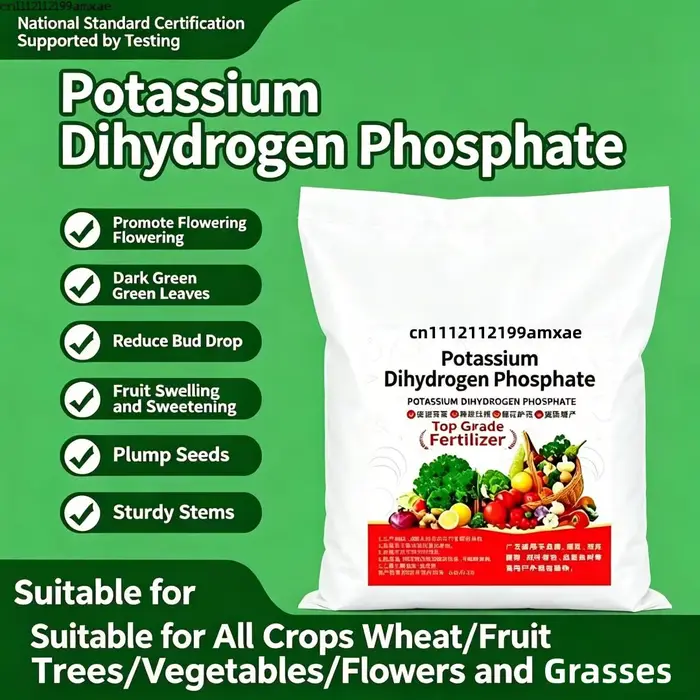 Phosphate Monopotassique Haute Pureté 99% - Engrais Premium pour la Floraison, la Fruitation, les Racines Fortes et la Croissance des Plantes