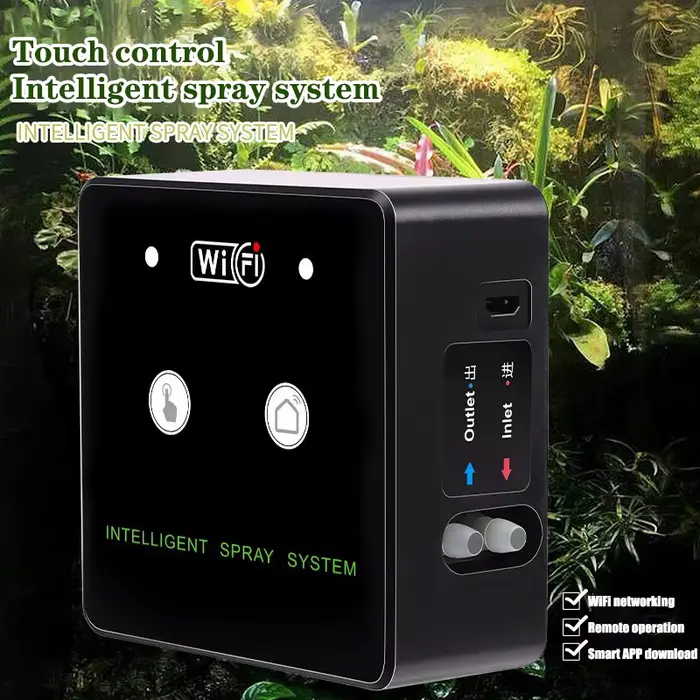 Pulvérisateur de forêt tropicale, contrôle WiFi, brume automatique, synchronisation de la forêt trop
