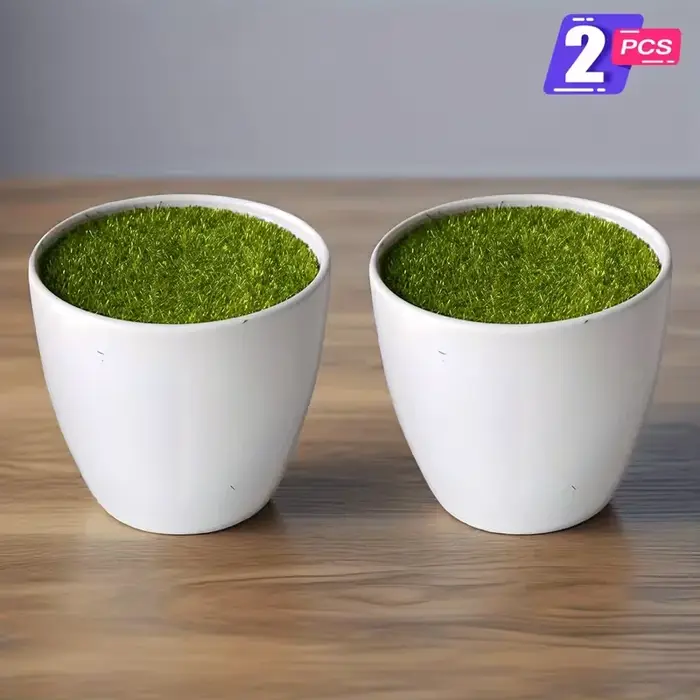 Pot de fleur de plantes artificielles en plastique, 2 pièces, Pot épais pour plantes, Pot de pépiniè