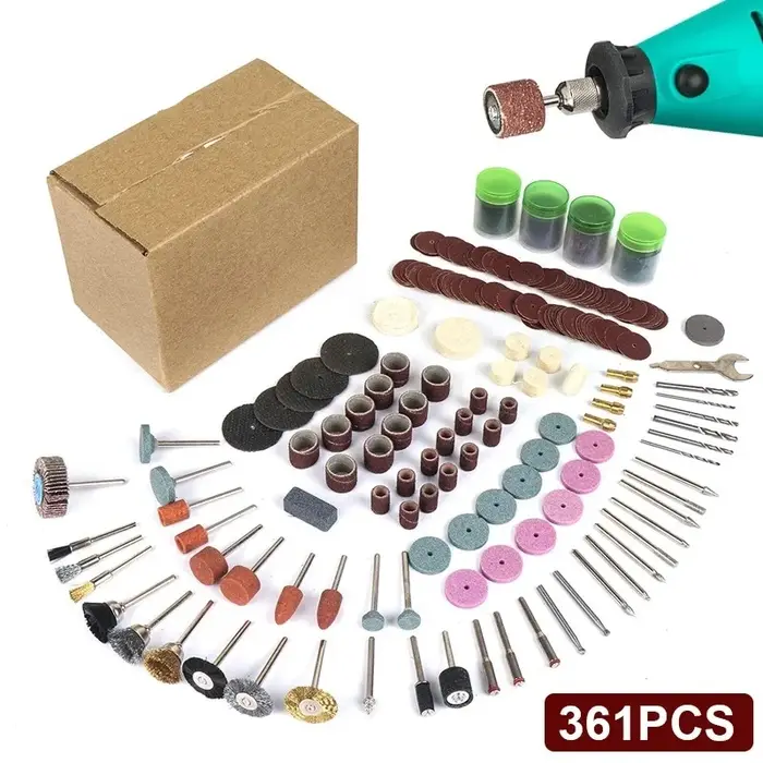 361 pièces/lot outils électriques Dremel outil rotatif ensemble d'accessoires convient pour Dremel p