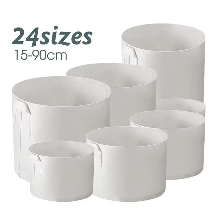 MUCIAKIE 24 tailles blanc tissu économique sacs de culture aération Pot Non tissé contrôle des racin