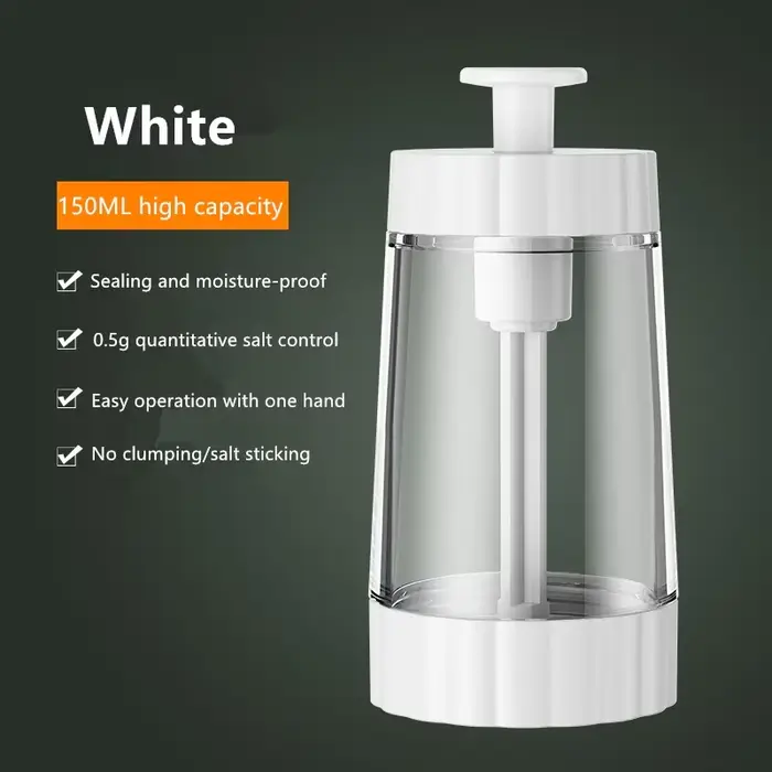 Bocaux à épices en plastique transparent, bouteille d'assaisonnement de cuisine, récipient à condime