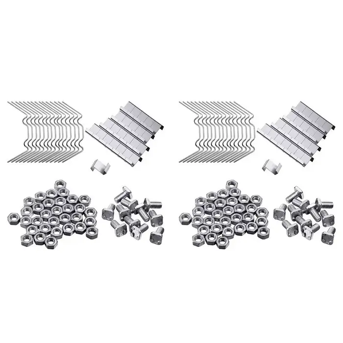 Kit de réparation de serre AT05-400Pcs, comprenant des clips de fixation en W pour vitrage, des clip