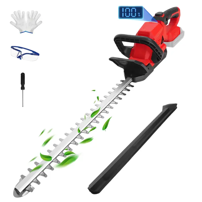 Taille-haie électrique sans balais 3000 tr/min, tondeuse de jardin sans fil 180 °   Outil électrique