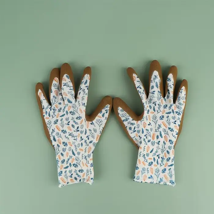 Gants de jardinage, 2 paires, revêtement en latex respirant, protection résistante aux perforations,