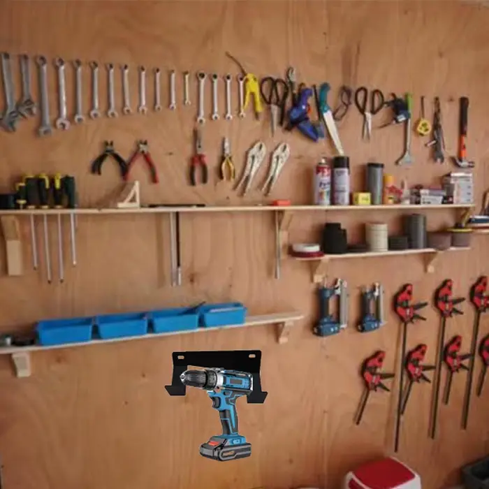 Support mural métallique pour outils électriques