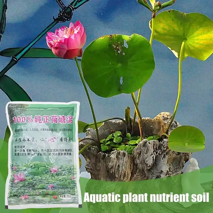 200g naturel Lotus étang boue jardin furtile aquatique bonsaï fleur sol nutritif pour bol spécial
