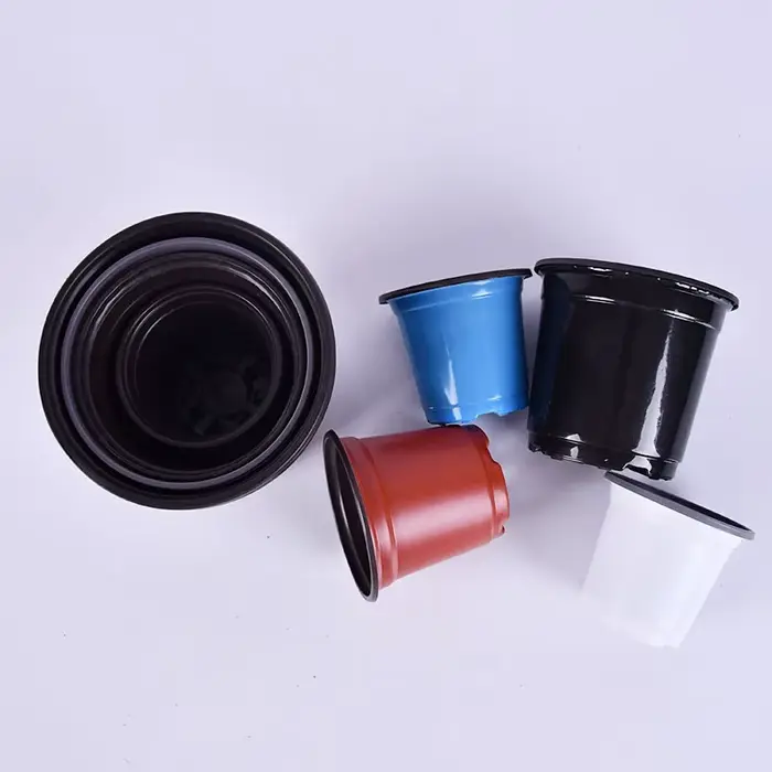 50/100 pièces Pot De Fleurs En Plastique Grow Box Chute Degré escalade Accueil Jardin Plantes Pépinière Tasse